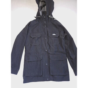 Penfield Kasson 80/20 Women's XS Down Jacket Hooded in Black Fleece Lined